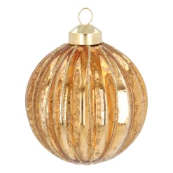 Elegant Bronze Bauble With Craquelé Look