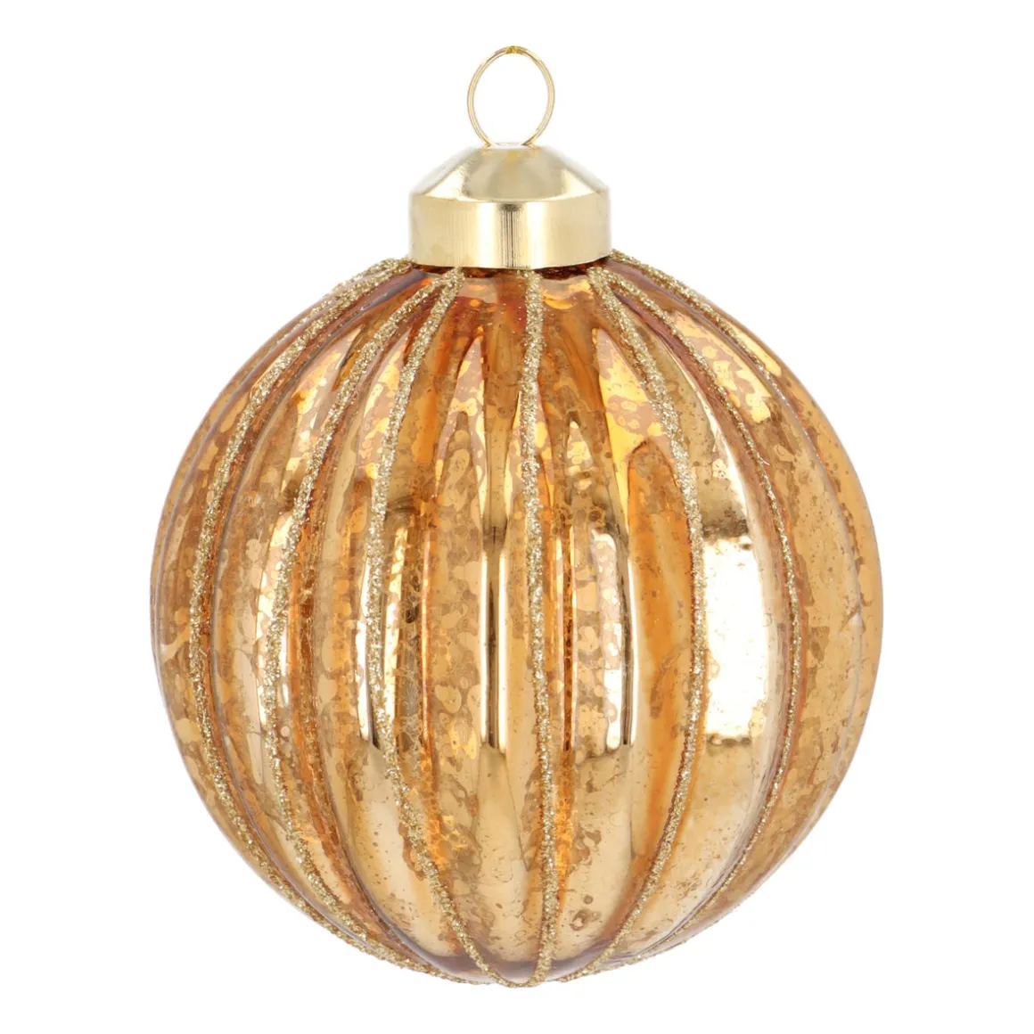 Elegant Bronze Bauble With Craquelé Look