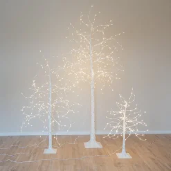 Elegant White Birch Tree With LED Lights