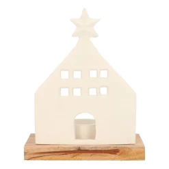 Elegant White House With Tealight Holder