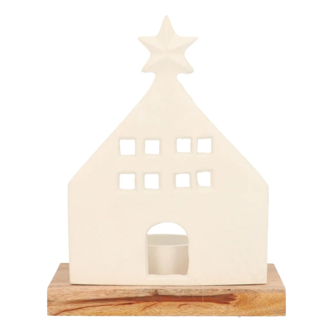 Elegant White House With Tealight Holder