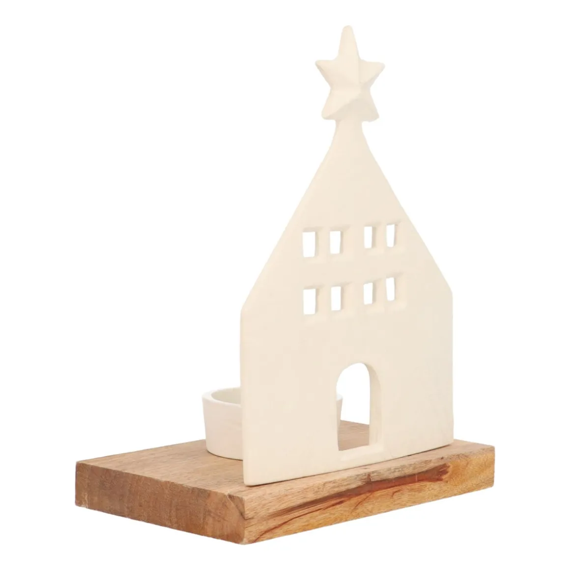 Elegant White House With Tealight Holder