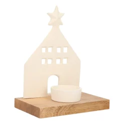 Elegant White House With Tealight Holder