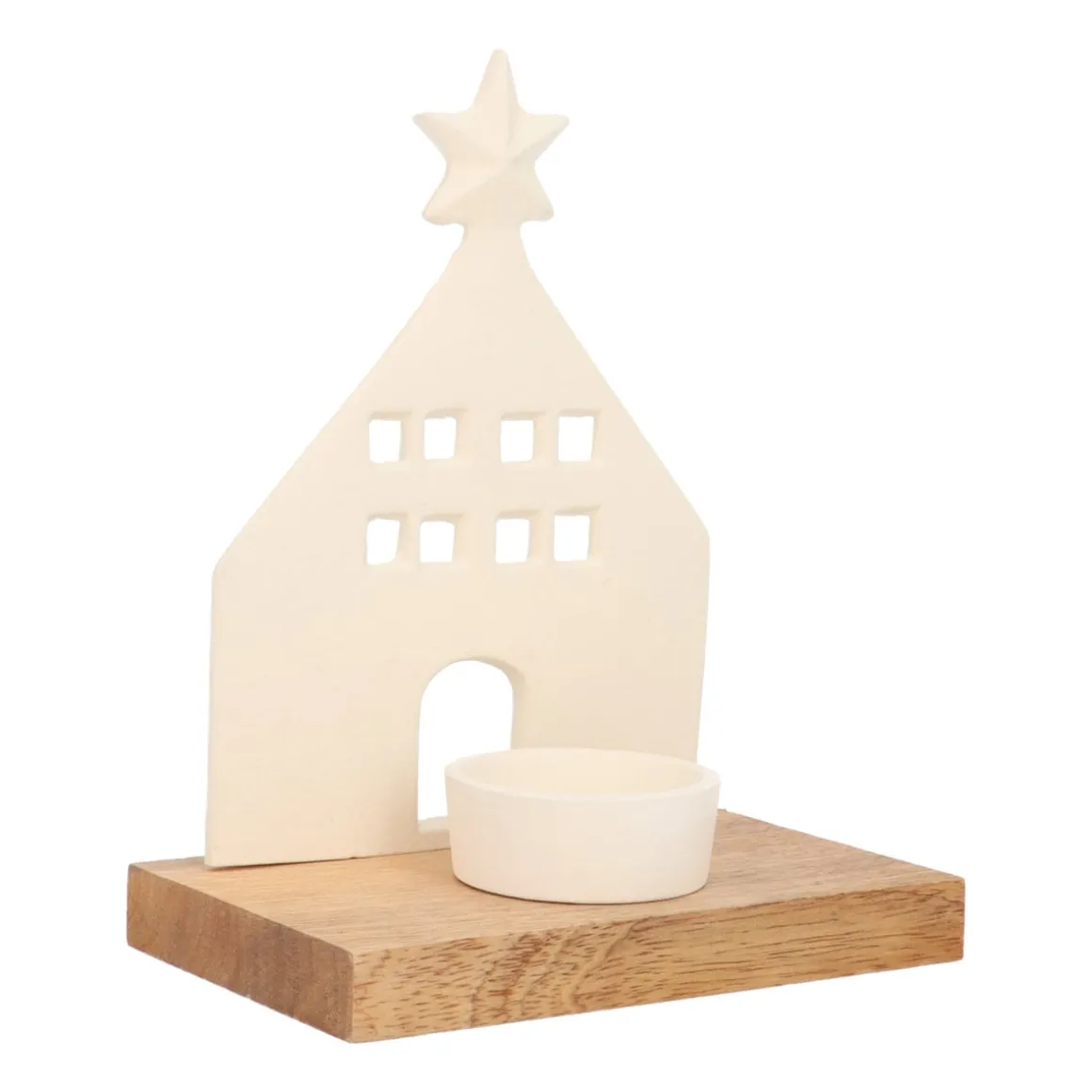 Elegant White House With Tealight Holder