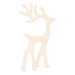 Elegant White Reindeer With Head Up