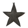 Faux Leather Christmas Star 12cm Black