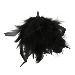 Feather Bauble 8cm Black