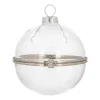 Fillable Christmas Bauble 8cm Transparent