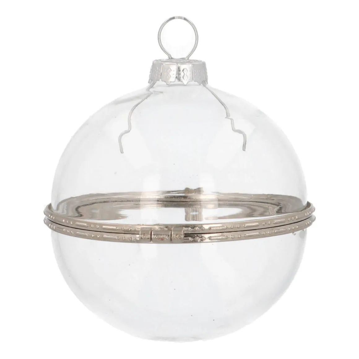 Fillable Christmas Bauble 8cm Transparent