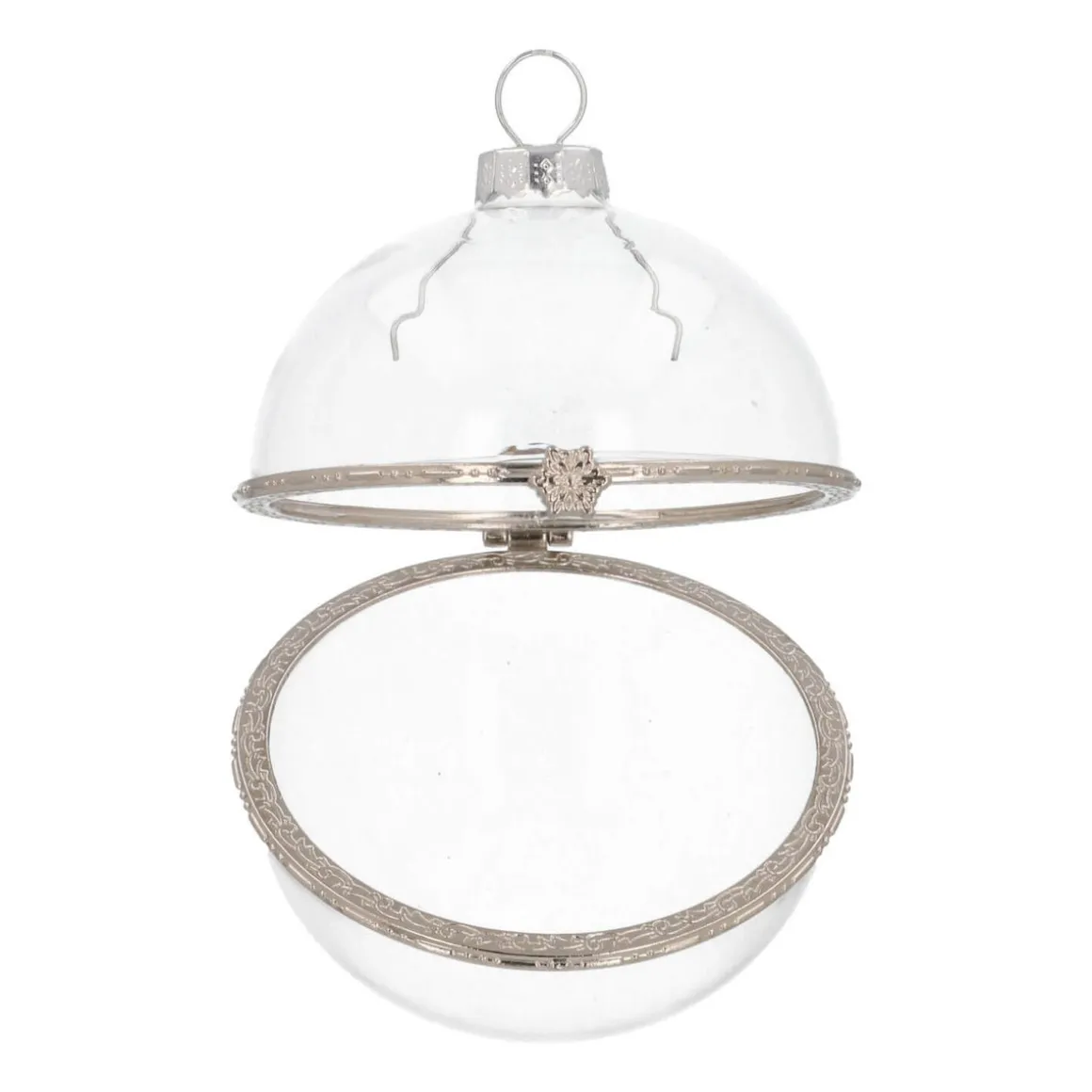 Fillable Christmas Bauble 8cm Transparent