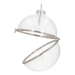 Fillable Christmas Bauble 8cm Transparent