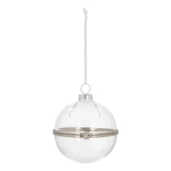 Fillable Christmas Bauble 8cm Transparent