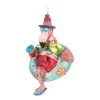 Floating Flamingo Ornament, Glass, Various Colors, 10cm/4in