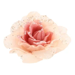Flower On Clip Dusky Pink 12 Cm
