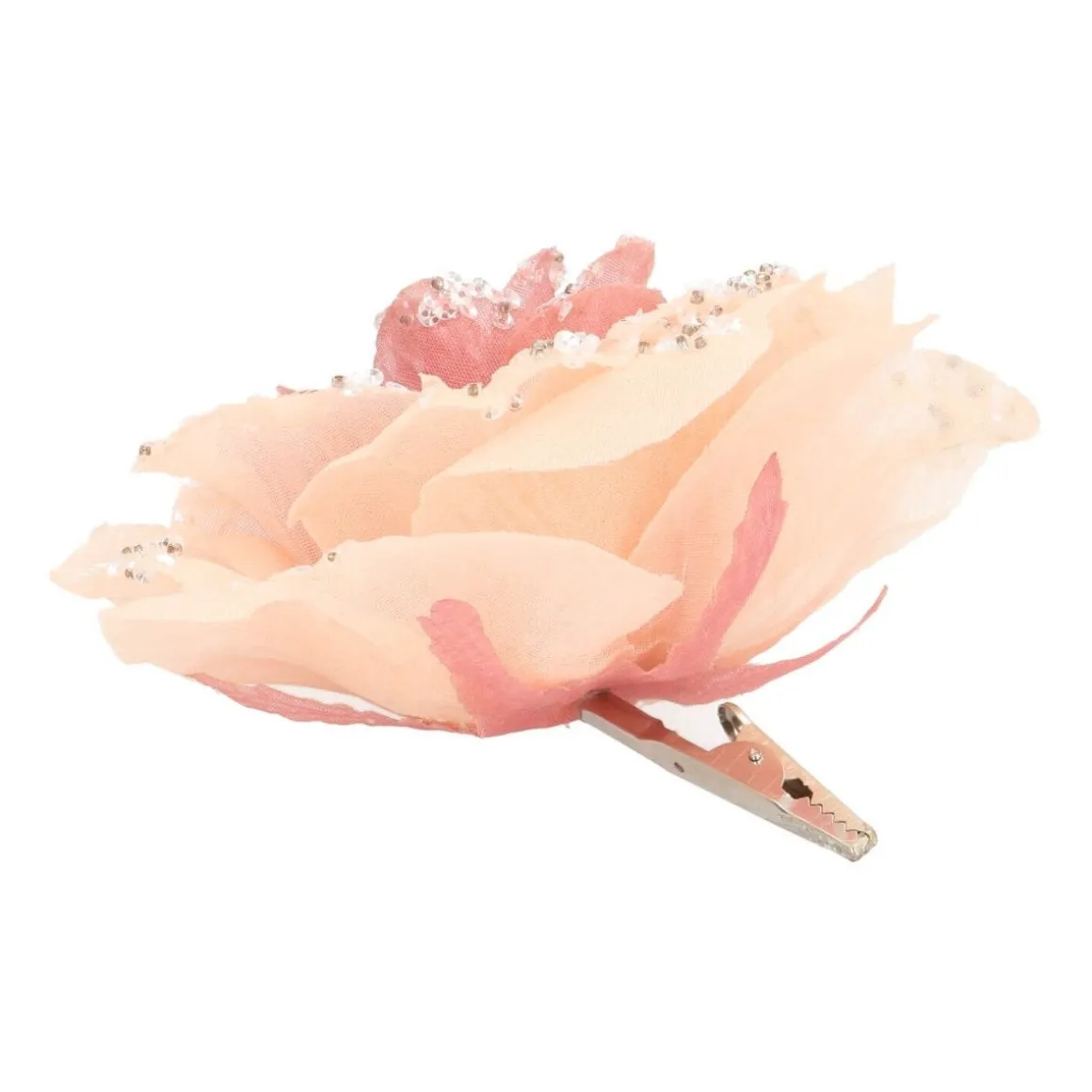 Flower On Clip Dusky Pink 12 Cm