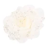 Flower On Clip White 12 Cm