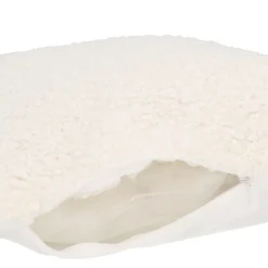 Fresh White Teddy Throw Pillow
