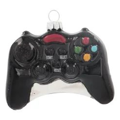 Game Controller Ornament | Glass | Black | 10cm