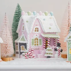 Gingerbread House In Clay | LED | Handcrafted | 22cm High