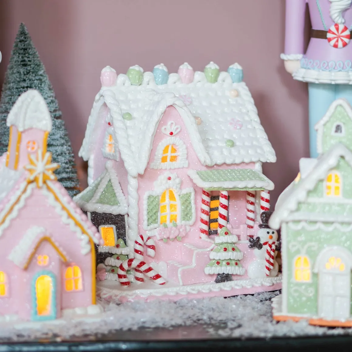 Gingerbread House In Clay | LED | Handcrafted | 22cm High