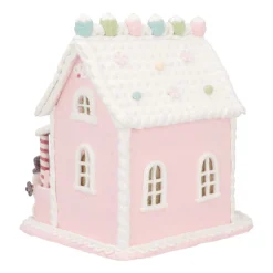 Gingerbread House In Clay | LED | Handcrafted | 22cm High