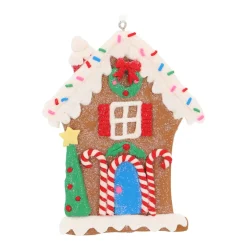 Gingerbread House Ornament With Sugar Coating