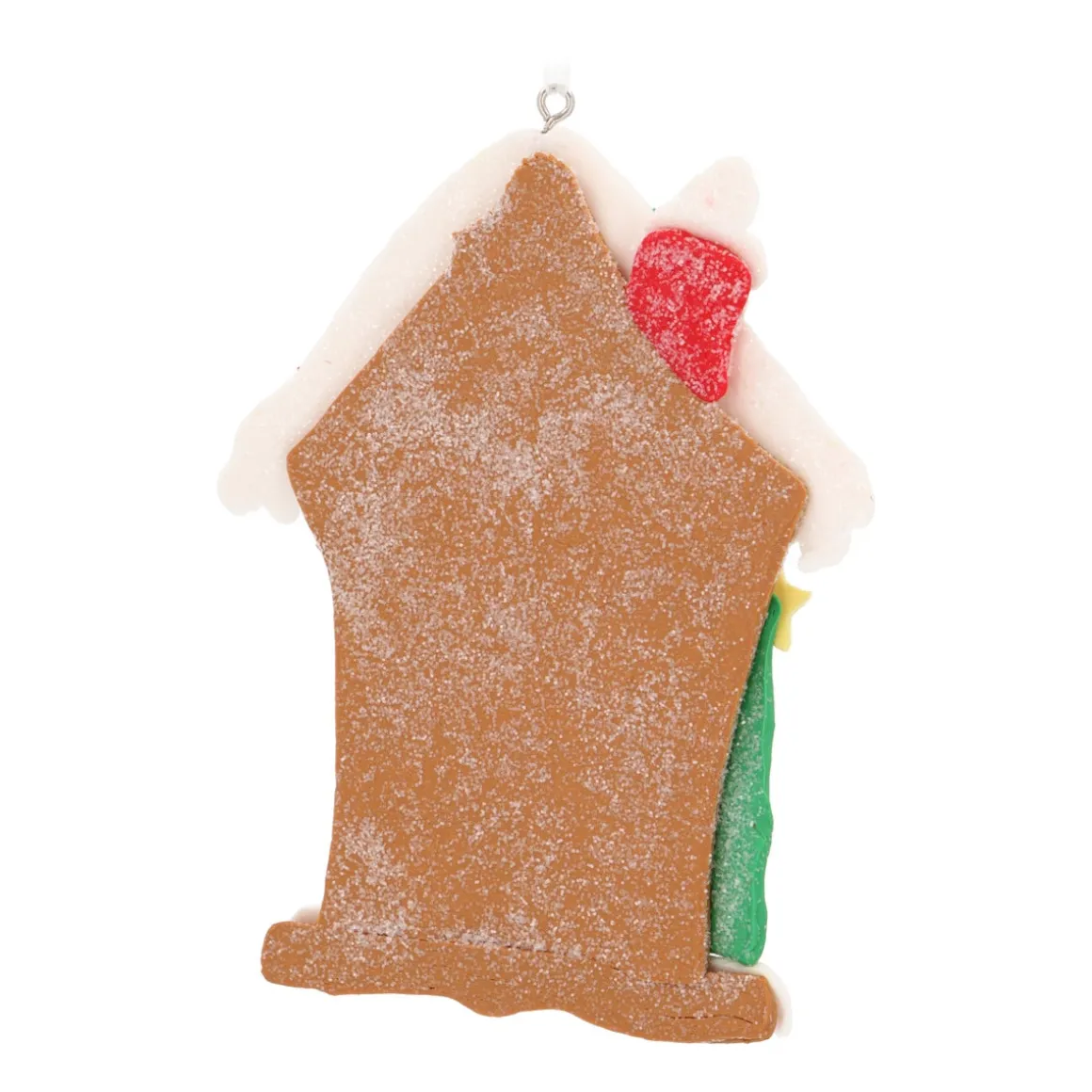 Gingerbread House Ornament With Sugar Coating