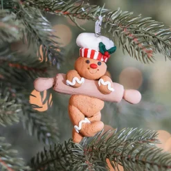 Gingerbread Ornament With Rolling Pin