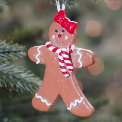 Gingerbread Woman Ornament | Handmade | 11 Cm