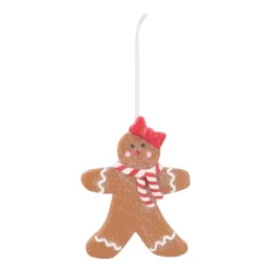 Gingerbread Woman Ornament | Handmade | 11 Cm