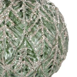 Glamorous Bronze Crackle Christmas Bauble