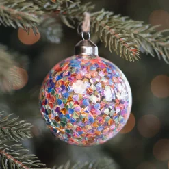 Glass Bauble Confetti | Multicolour | 8 Cm