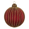 Glass Bauble Lampion | Berry | 8 Cm
