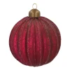 Glass Bauble Lampion | Berry | 8 Cm