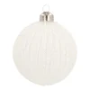 Glass Bauble Lampion | White | 8 Cm