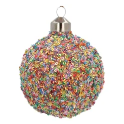 Glass Bauble Sequins | Multicolour | 9 Cm