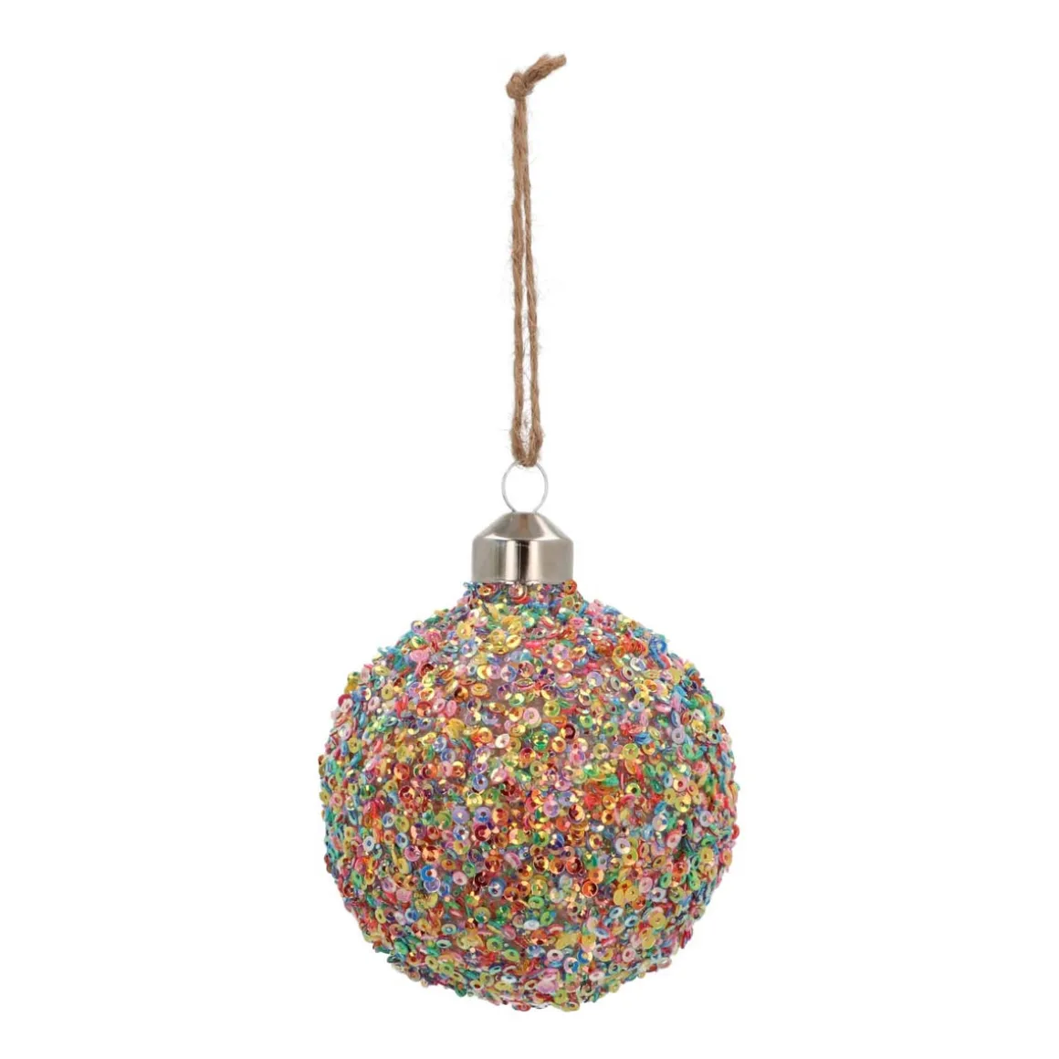 Glass Bauble Sequins | Multicolour | 9 Cm
