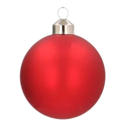 Glass Christmas Bauble Merry F*cking Christmas 8 Cm Red