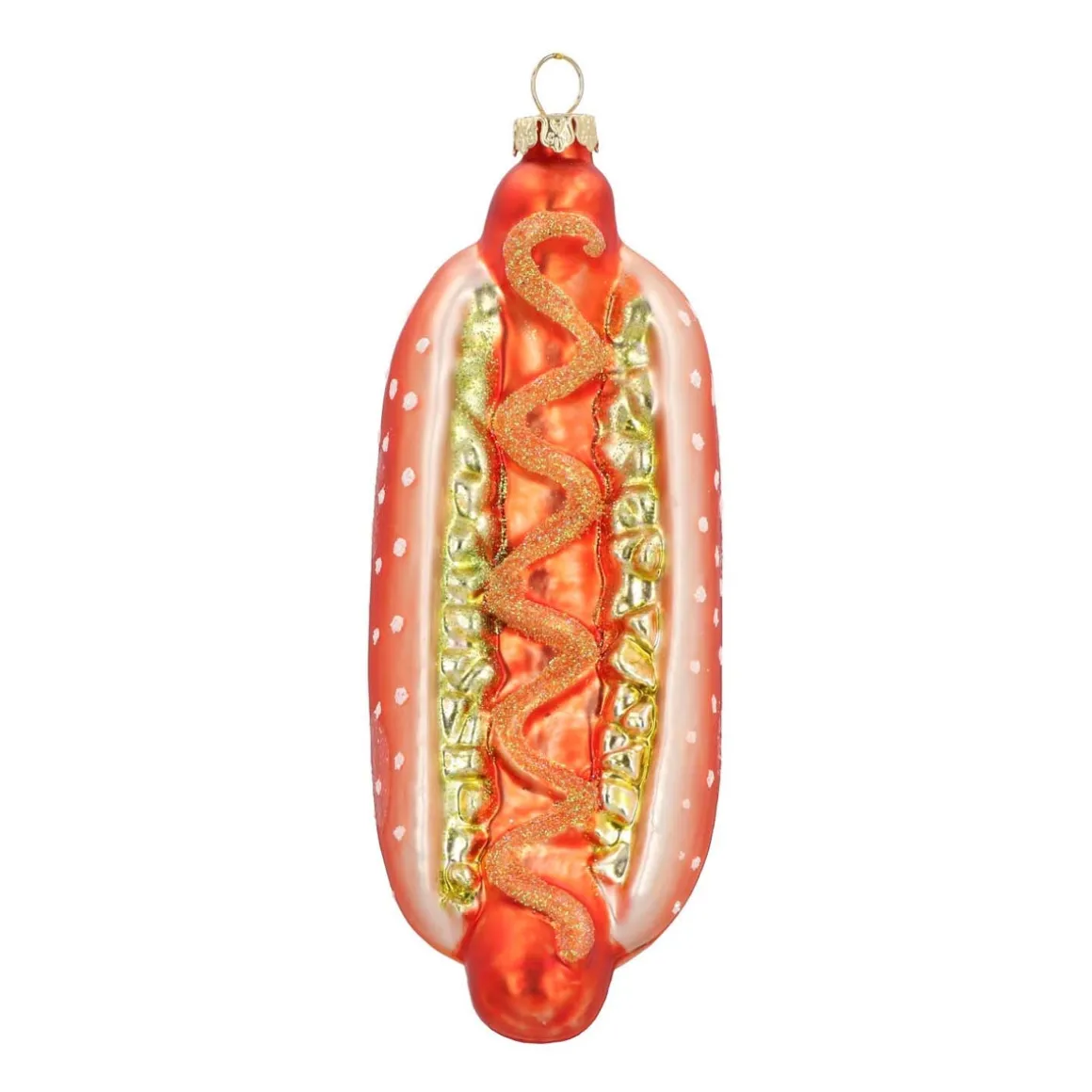 Glass Christmas Ornament Hotdog | 14 Cm