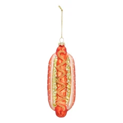 Glass Christmas Ornament Hotdog | 14 Cm