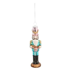 Glass Christmas Ornament Nutcracker Drummer | 15 Cm