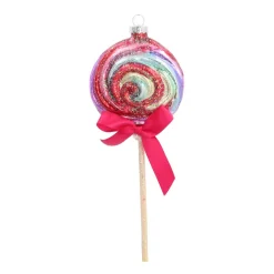 Glass Christmas Ornament Lollipop | Pastel Colours | 20 Cm