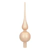 Glass Christmas Tree Topper, Matte Light Gold, 27cm/10.5in