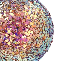 Glass 'Galaxy' Christmas Bauble With Glitters (Outside)