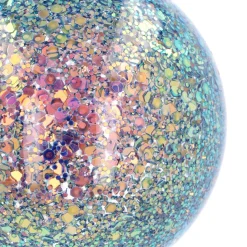 Glass 'Galaxy' Christmas Bauble With Glitters (Inside)