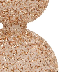 Glass Glitter Tree Topper In Cognac Color