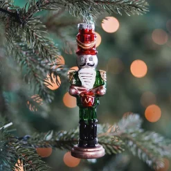 Glass Nutcracker With Drum 15 Cm