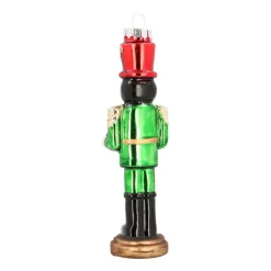 Glass Nutcracker With Drum 15 Cm