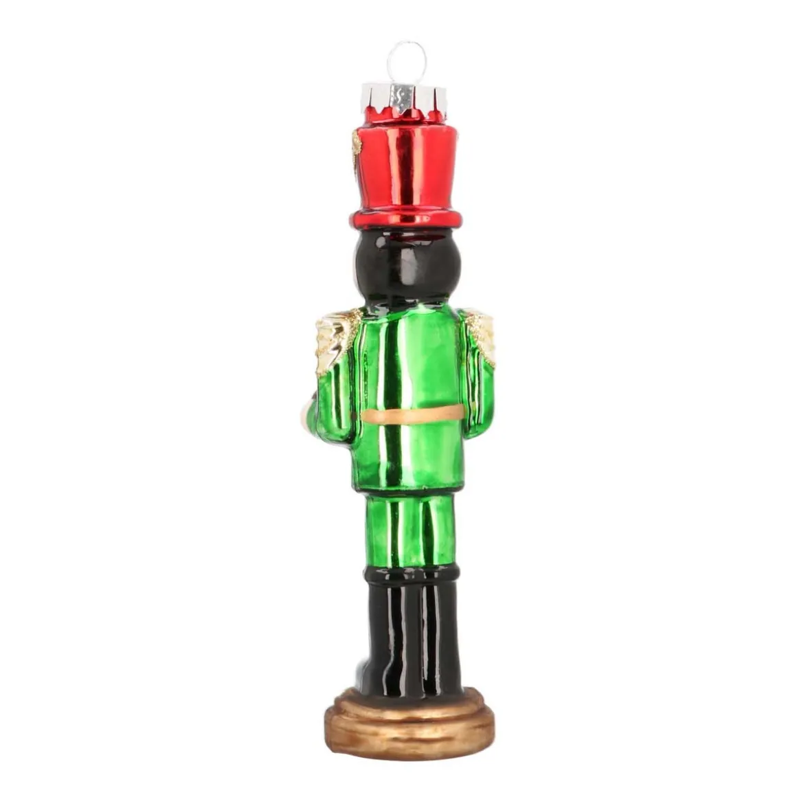 Glass Nutcracker With Drum 15 Cm