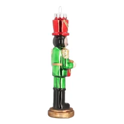 Glass Nutcracker With Drum 15 Cm